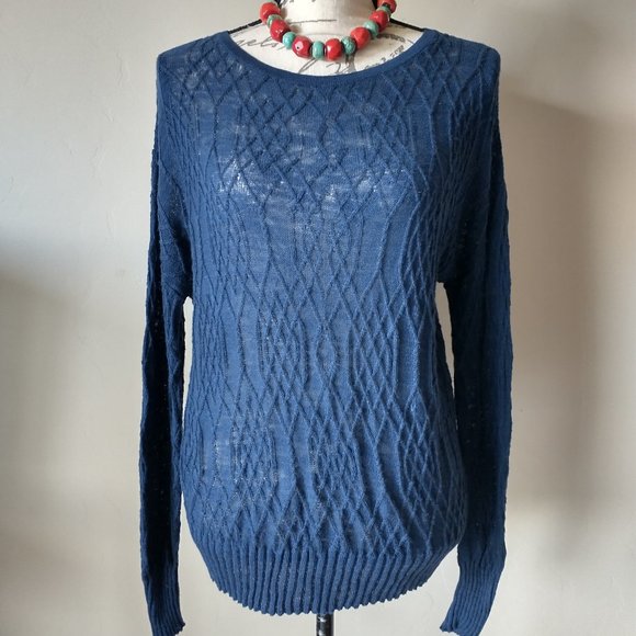 Peruvian Connection Sweaters - PERUVIAN CONNECTION Cable Knit Sweater Pullover